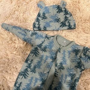Baby Woodlands Onesie + Matching Hat